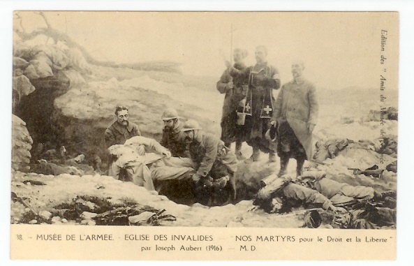 Joseph Aubert (1916):  Nos Martyrs Pour Le Droit Et Liberté, Pretre De La Croix Rouge (05-1305) - Croix-Rouge