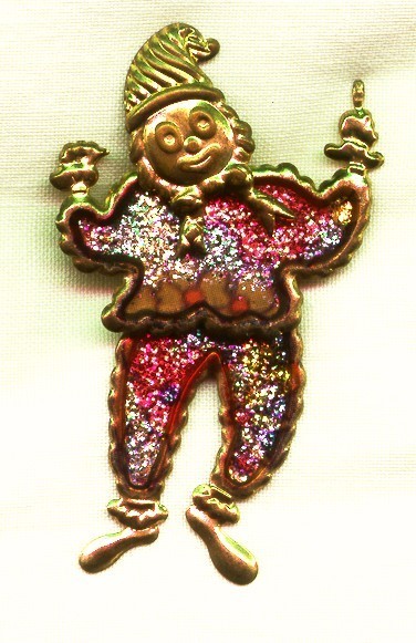 Pin. Broche, Brooch, Brosche. Clown With Moving Legs. - Andere & Zonder Classificatie