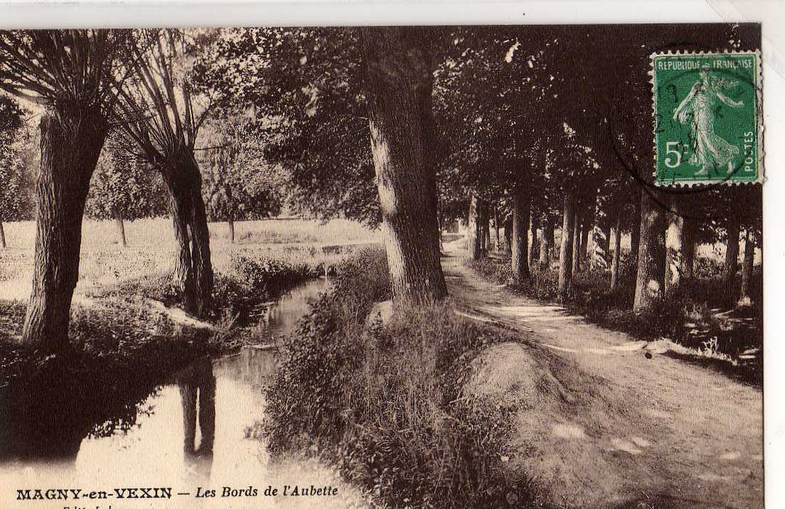 95 MAGNY EN VEXIN Bords De L´Aubette, Ed Lelong, 1916 - Magny En Vexin