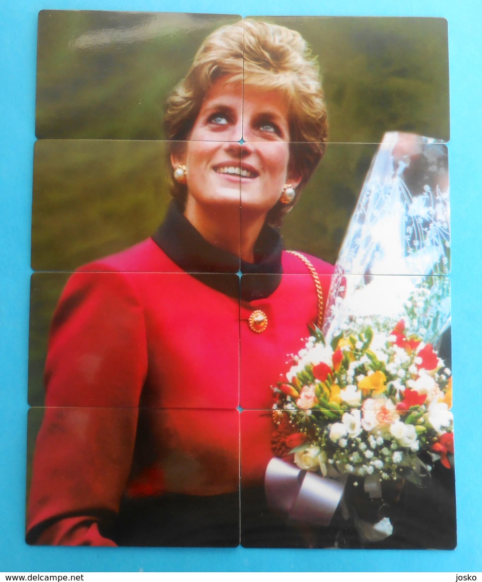 PRINCESS DIANA 1961-1997 ... Large Puzzle Set Of 8. Limited Cards * Lady Di Princesse Diana Forever England Rose British - Puzzles