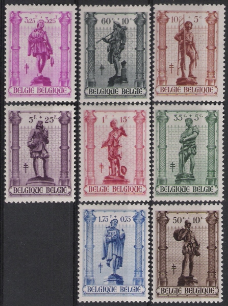 Belgie OCB 615 / 622 (*) - Unused Stamps
