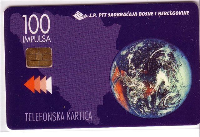 PLANET ( Bosnia And Herzegovina - Very Old & Rare Issue - MINT CARD ) Stamp Timbre Stamps Timbres On Card - Bosnia