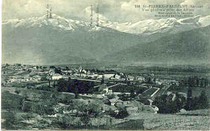 506 St. Pierre D´Albigny Vue Générale Prise Des Allues Montagnes De Lauzière Rive Droite De L´arc - Saint Pierre D'Albigny