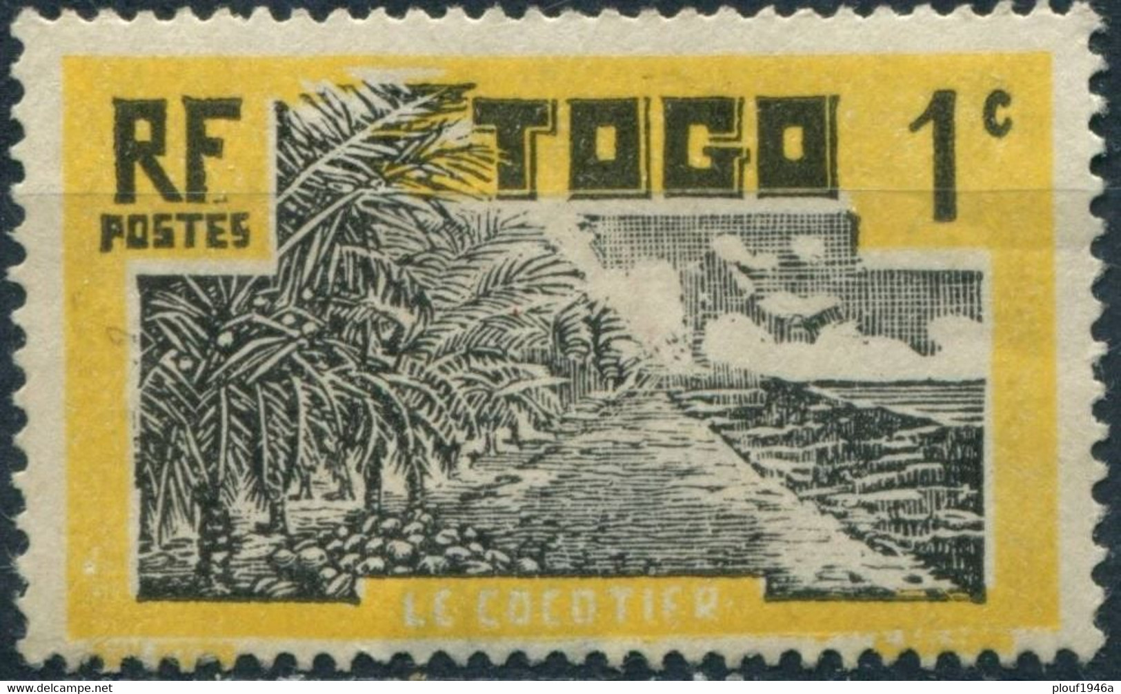 Pays : 475,2 (Togo : Mandat Français)    Yvert Et Tellier N° :  124 (*) - Unused Stamps