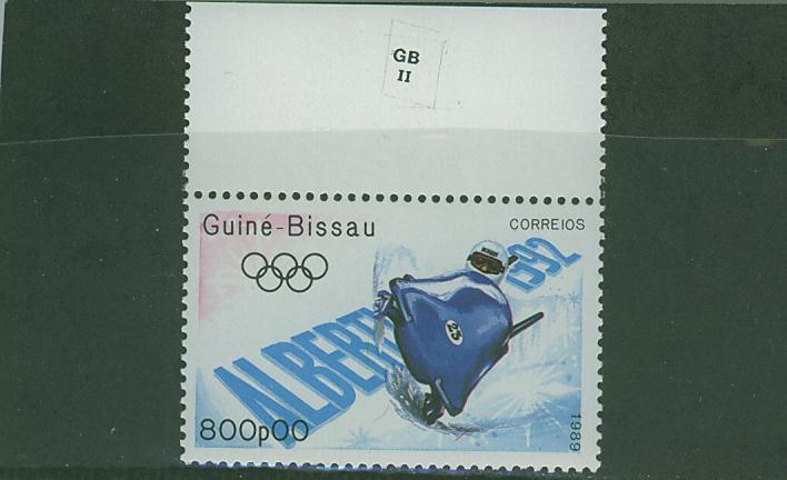E0281 Bobsleigh Guine Bissau 1989 Neuf ** Jeux Olympiques D Alberville - Inverno