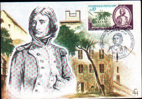 FRANCE Maximum Card,CM,MAXICARD,1969 With Napoleon B. - Napoleon