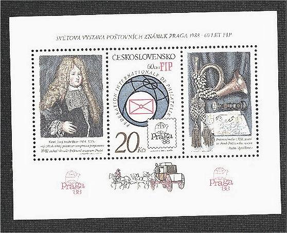 CZECHOSLOVAKIA PRAGA SHEETLETS PERFORATED And IMPERFORATED 1988 - ALL 3 DIFFERENT - Sonstige & Ohne Zuordnung