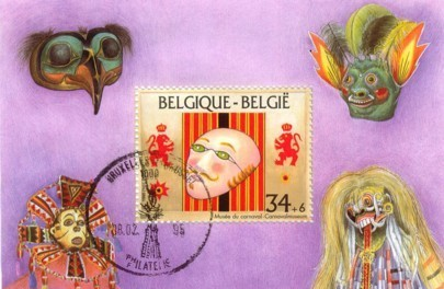 BELGIQUE-1995 BF Y/T N° 70 OBLITRE  CARNAVAL DU MASQUE - 1961-2001