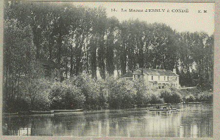 LA MARNE D'ESBLY A CONDE - Esbly