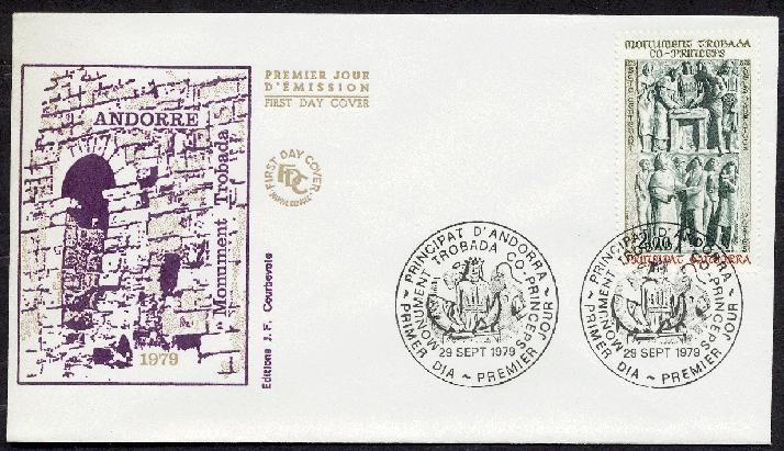 FDC- Enveloppe 1er Jour, ANDORRE Année 1979 N°280, 700 è Anniversaire De La Co-principauté D'andorre - FDC