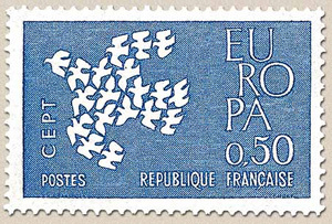 Timbre Europa France De 1961 Y&T1309/10 Tp ** Neuf Luxe CEDÉ À MOINS DE 50% DE LA COTE - 1961