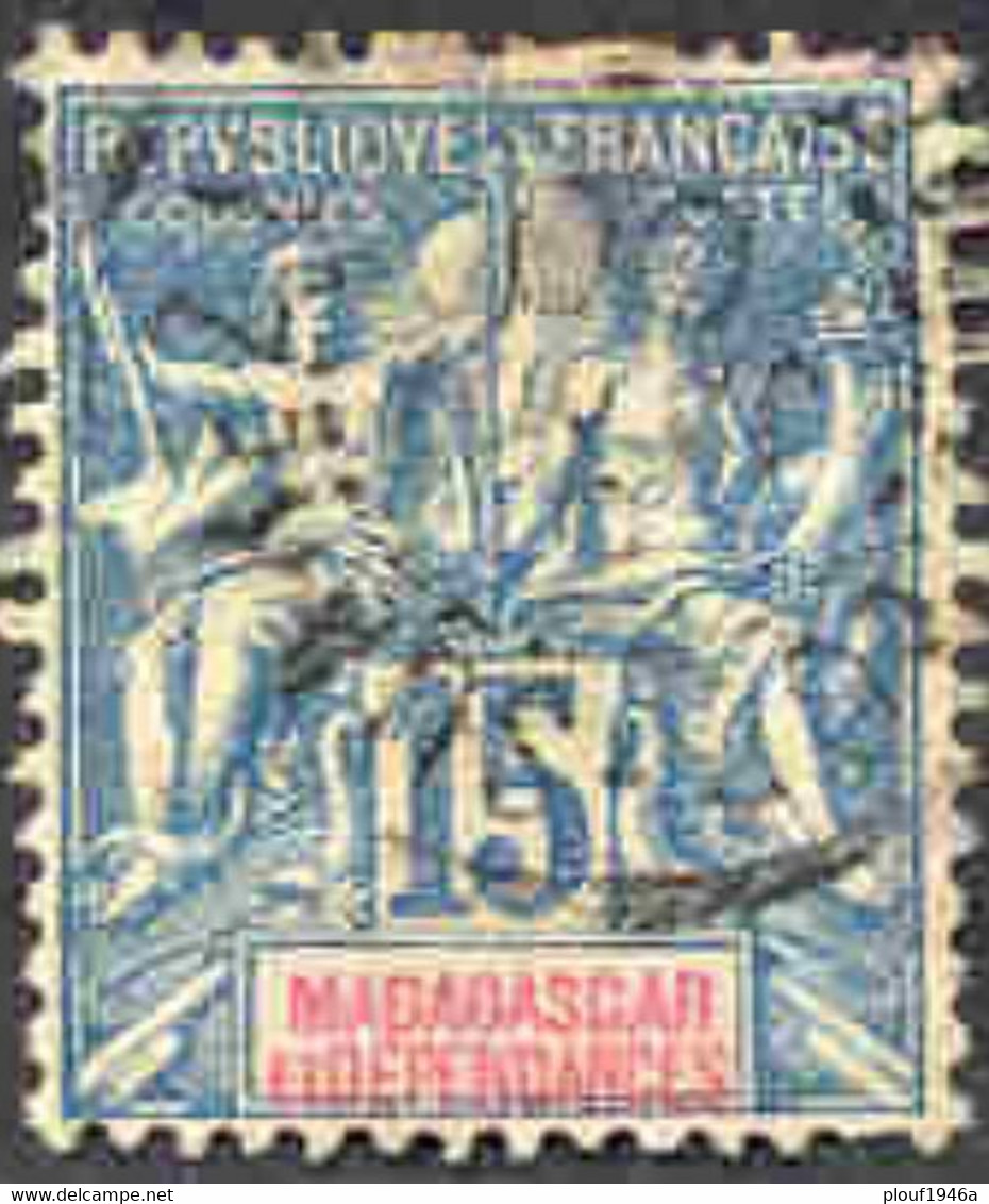 Pays : 288,3 (Madagascar : Colonie Française) Yvert Et Tellier N° :   33 (o) - Oblitérés