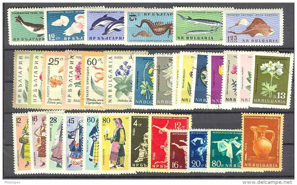 BULGARIA - GROUP, MOSTLY NEVER HINGED COMPLETE SETS **/o - VERY NICE! - Lots & Serien