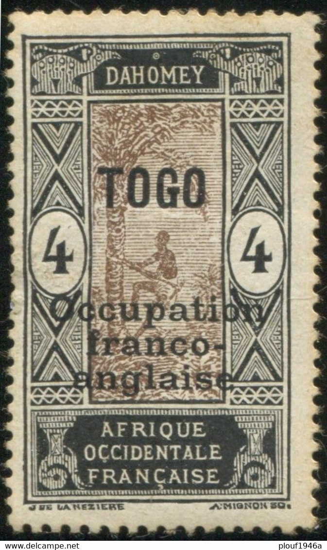 Pays : 475,1 (Togo : Ocup. Militaire)    Yvert Et Tellier N° :   86 (*) - Nuovi