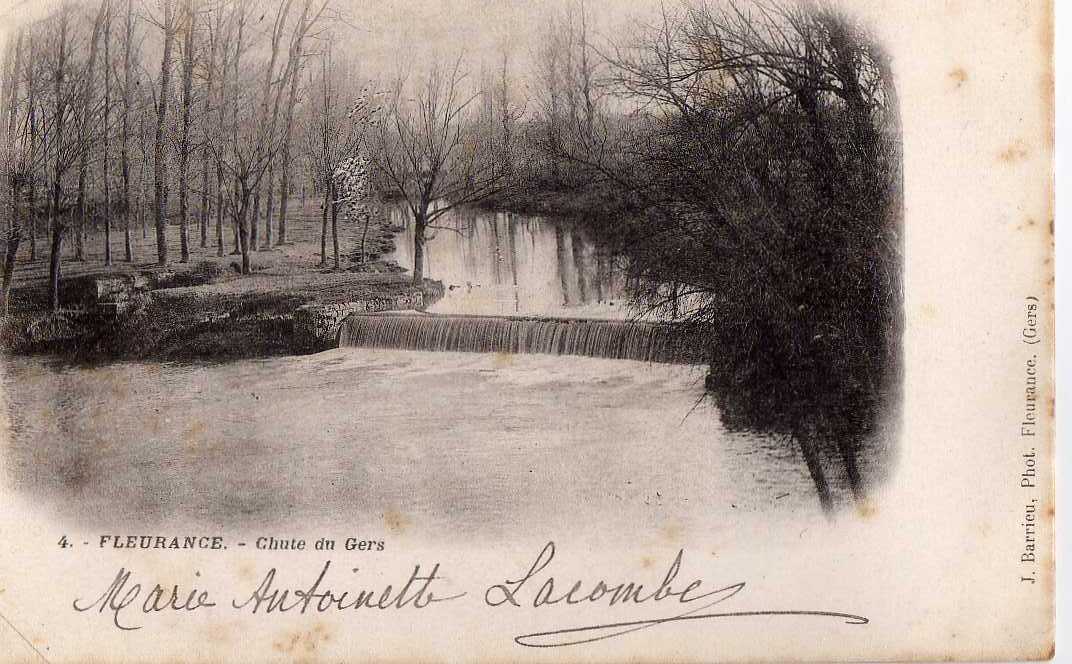 32 FLEURANCE Bords Du Gers, Chute Du Gers, Ed Barrieu 4, 1902 - Fleurance