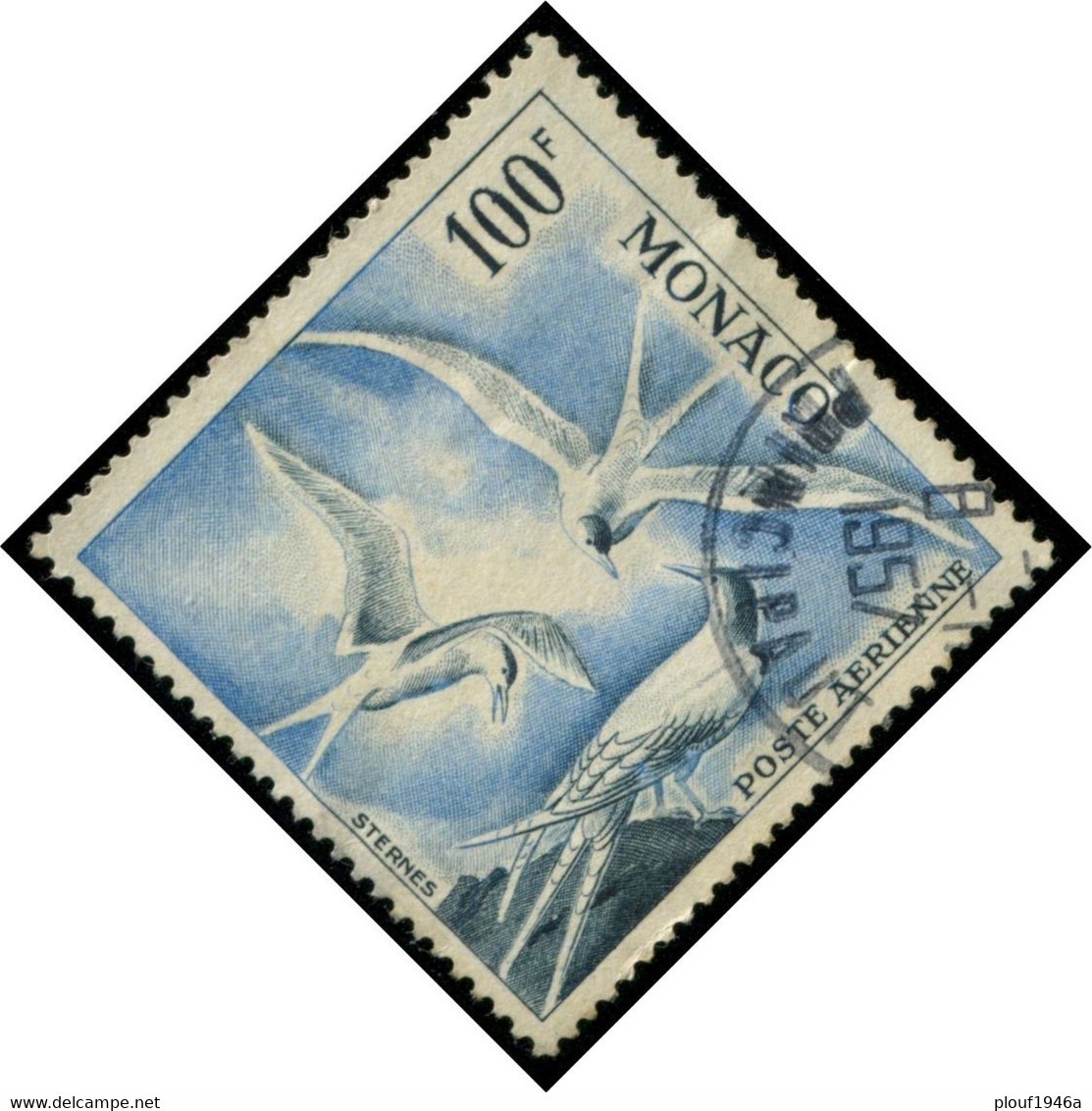 Pays : 328,03 (Monaco)   Yvert Et Tellier N° : Aé   55 (o) - Airmail