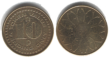 10 P Token  Vending Only Lt - Monedas / De Necesidad