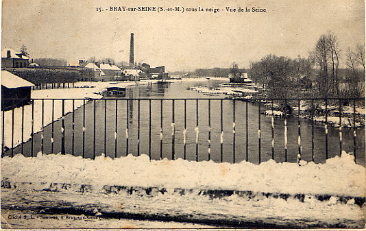 BRAY SOUS LA NEIGE - Bray Sur Seine