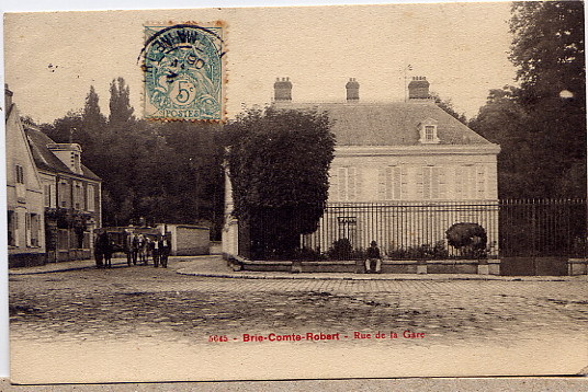 Brie Rue De La Gare 1906 - Brie Comte Robert