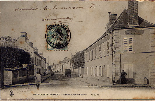 Brie Grand Rue De Paris 1903 - Brie Comte Robert