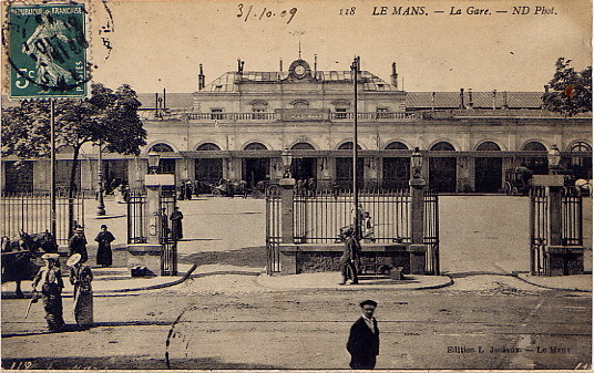 LE MANS LA GARE 1909 - Le Mans