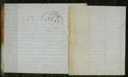 FRANCE Nº 46  Obl. S/ Lettre Entiere - 1870 Bordeaux Printing