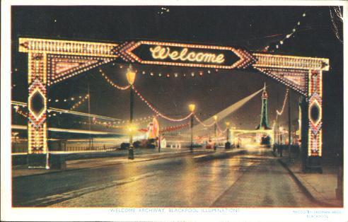 Welcome Archway, Blackpool. U.K. - Illuminations - Blackpool