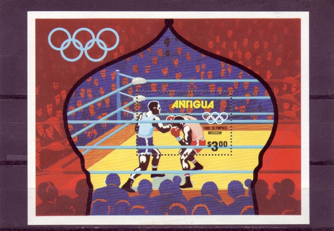 ANTIGUA  BF 46 ** JO 1980   Boxe - Boxeo