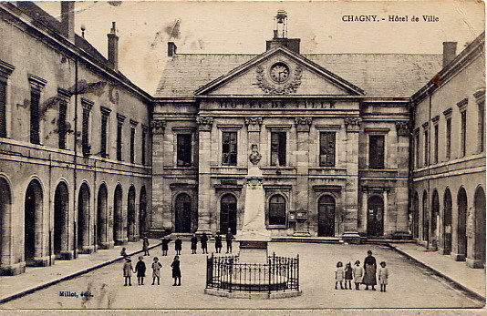 CHAGNY  LA MAIRIE 1916 - Chagny