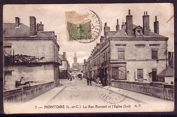 LOIR ET CHER - Montoire - La Rue Ronsard Et L'eglise - Montoire-sur-le-Loir