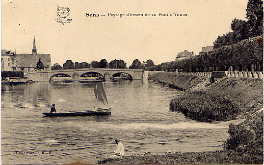 SENS PONT D YONNE 1907 - Laroche Saint Cydroine