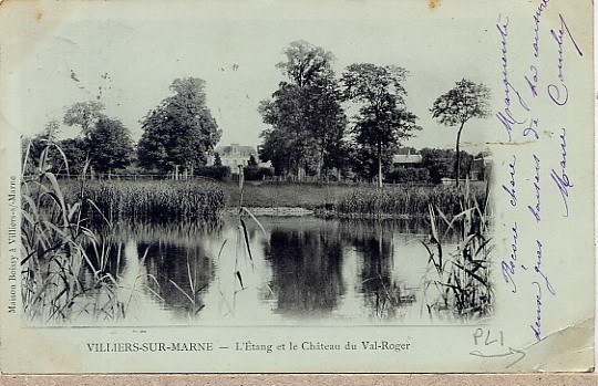 VILLIERS ETANG DU VAL ROGER 1903 - Villiers Sur Marne