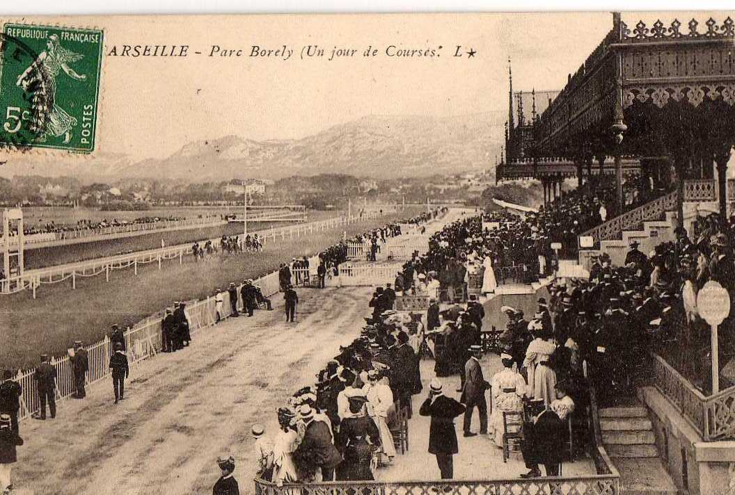 13 MARSEILLE Parc Borely, Jour De Courses Hippiques, Bien Animée, Ed L* 191? - Parks