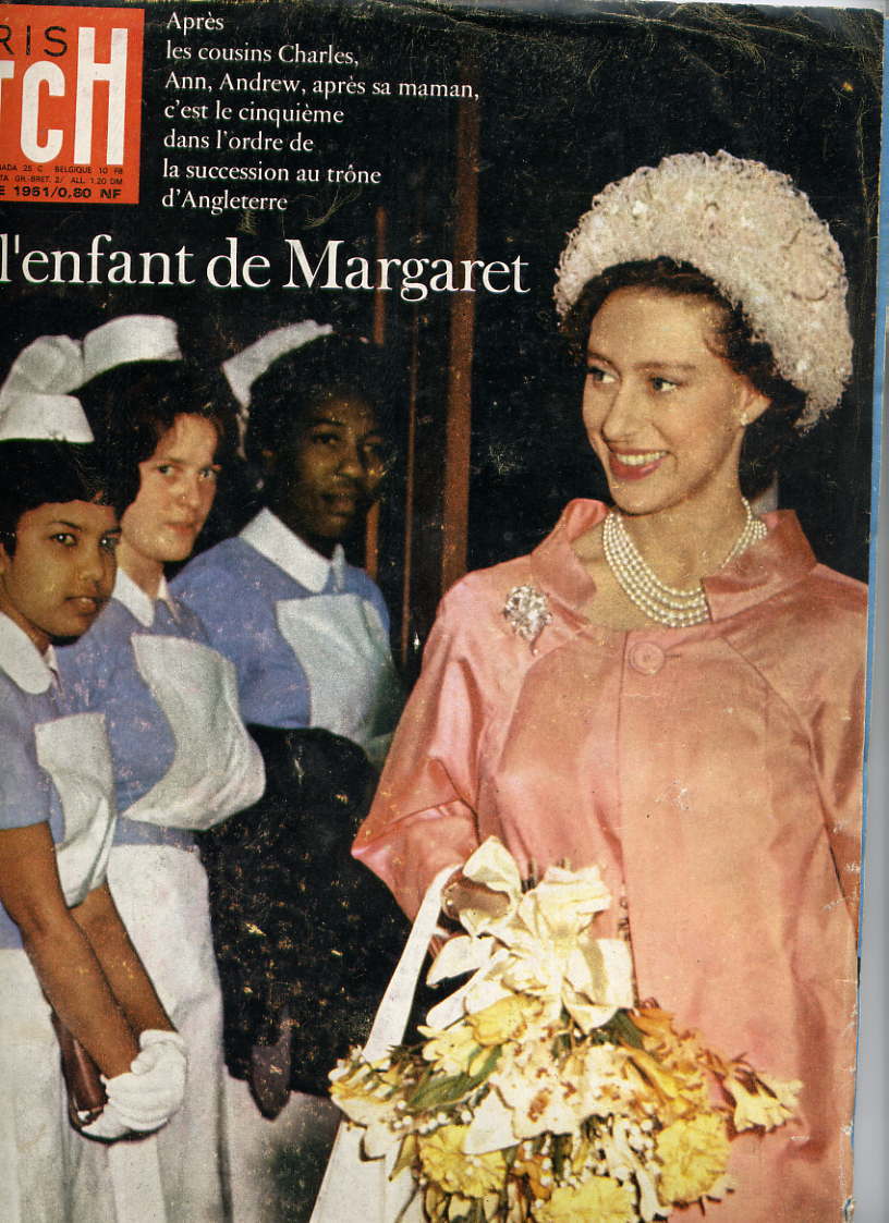 PARIS MATCH   N° 656  Du 28  OCTOBRE  1961---Grande Bretagne--L´ENFANT DE MARGARETH - People