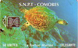 COMORES TORTUE DE MER TURTLE SEE 50U SC5 ANCIENNE RARE - Comores