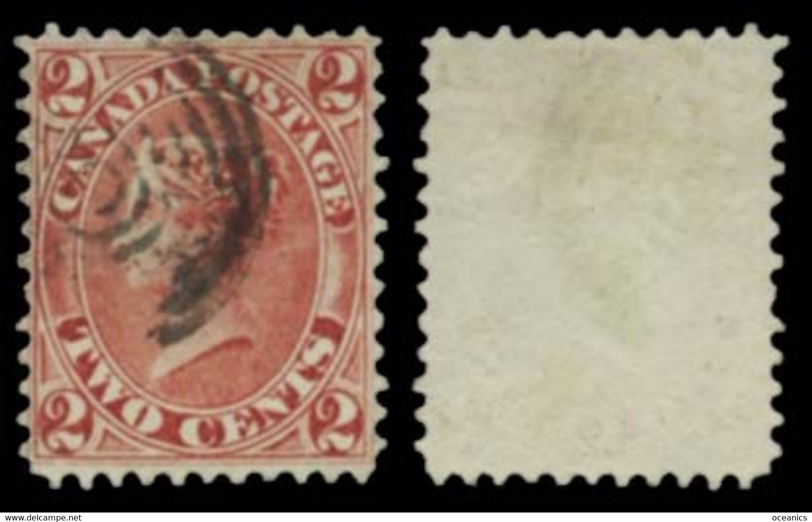 Canada (Scott No.   20a - Queen Victoria) (o) VC / CV $500 - Used Stamps