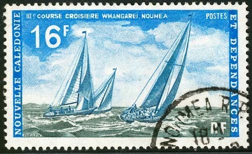 Nouvelle Calédonie-O (Y/T No, 373 - Couse De Voilier) (o) - Used Stamps