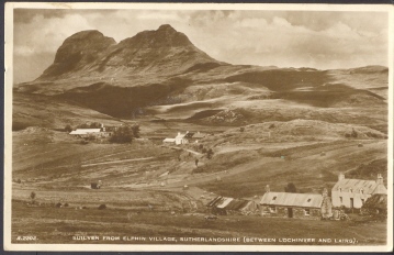 Suilven From Elphin Village, Sutherlandshire, U.K. - Real Photo - Sutherland