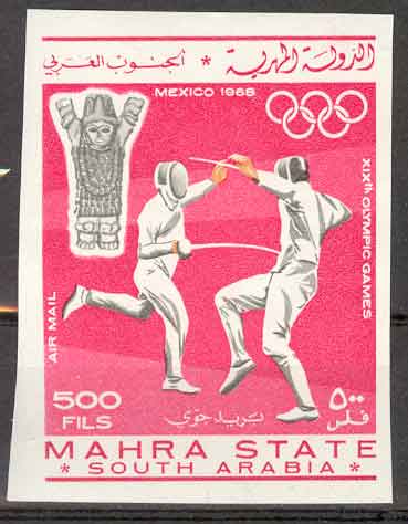 IMPARFAIT Mahara State. Jeux Olympiques De Mexico 1968. Fencing, Escrime. - Scherma