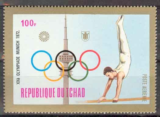 République Du Tchad. Jeux Olylmpiques Munich 1972. Gymnastique. - Gymnastics