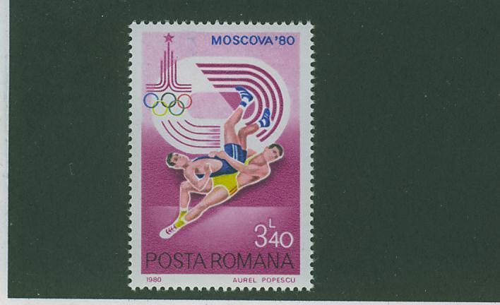 280N0022 Lutte Roumanie 1980 Neuf ** Jeux Olympiques De Moscou - Lotta