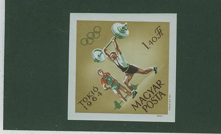 64N0060 Halterophilie NON DENTELE Hongrie 1964 Neuf ** Jeux Olympiques De Tokyo - Weightlifting