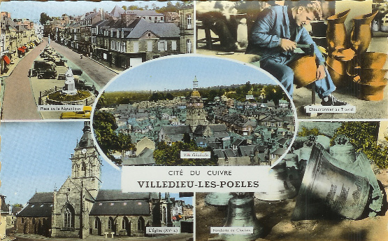 VILLEDIEU-LES-POELES : Belle Carte Moderne - Villedieu