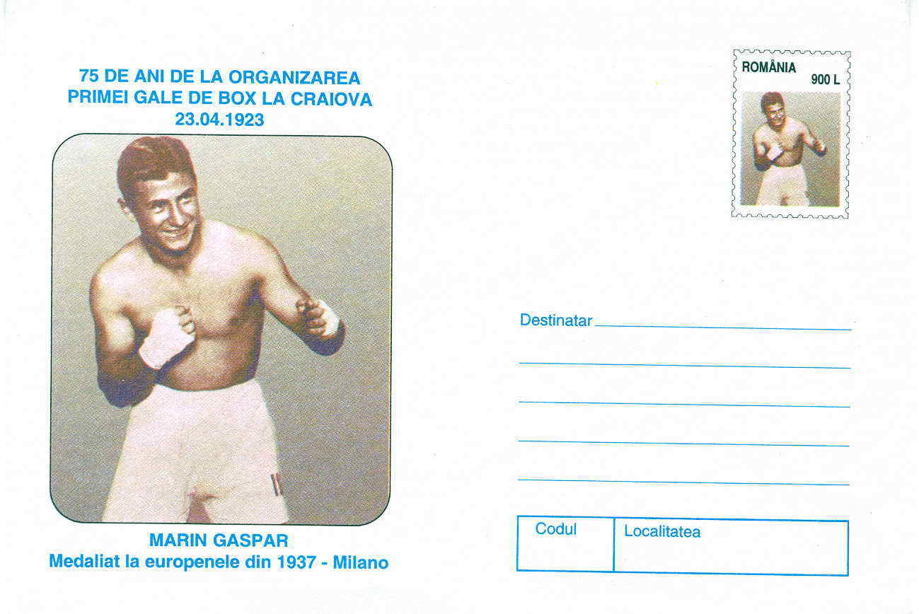 ENTIER POSTAL ROUMANIE 1998 75 ANS DU PREMIER GALA DE BOXE EN ROUMANIE - Boksen