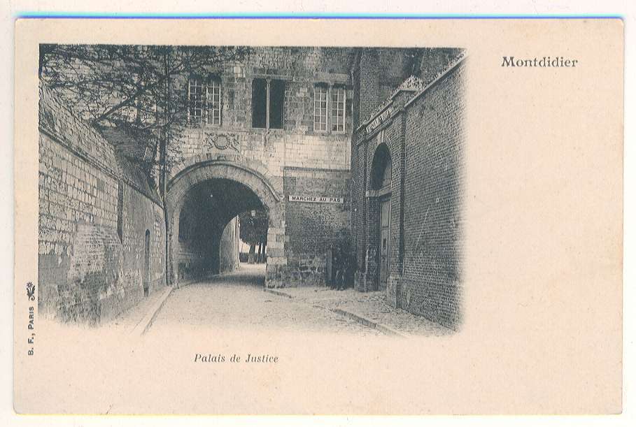 Montdidier - Palais De Justice CPA Précurseur Neuve édition B. F. Paris - Montdidier