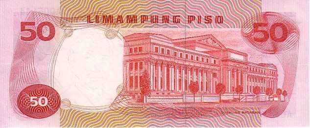 PHILIPPINES    50 Piso   Non Daté (1969)    Pick 146a  Signature 7   ***** BILLET  NEUF ***** - Philippinen