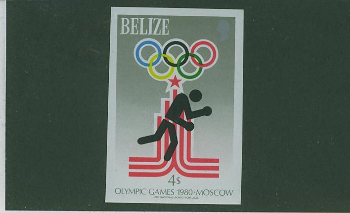 280N0067 Boxe NON DENTELE Belize 1980 Neuf ** Jeux Olympiques De Moscou - Boxeo