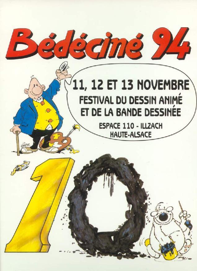 BEDECINE 1994 ILLZACH : Magnifique Pochette Format A4 Avec Couverture De GREG Avec Achille TALON Et DUPA Pour Cubitus - Andere & Zonder Classificatie