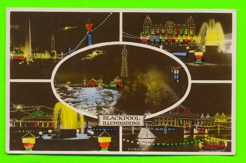 BLACKPOOL, UK -  ILLUMINATIONS - VALENTINE´S POST CARD - - Blackpool