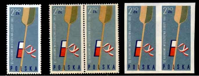 POLOGNE - Y.&T. 1117/19** + Paires De 1117/19** + Paires De 1117/19** Non Dentelés : Cote 16,50 € - Canoa